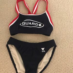 Navy TYR lifeguard bikini